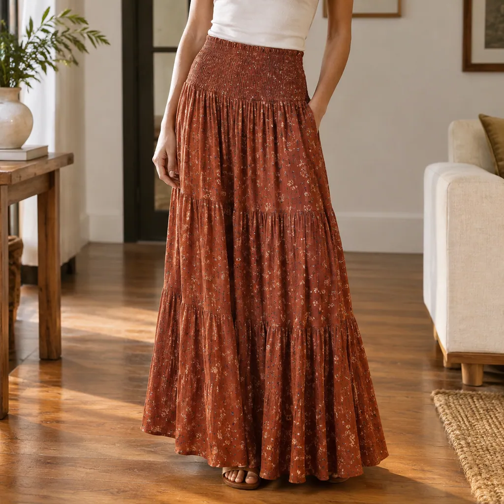 Juno Printed Maxi Skirt