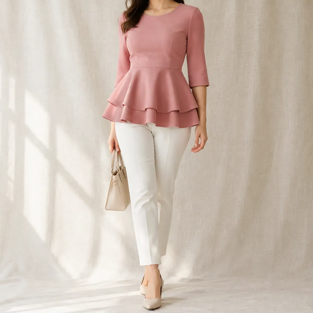 Lilou Tiered Peplum Top