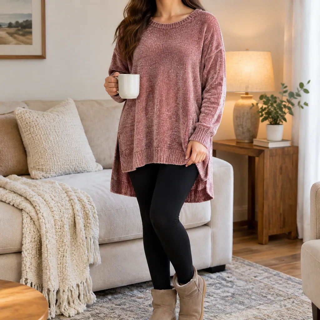 Mira Chenille Tunic Sweater