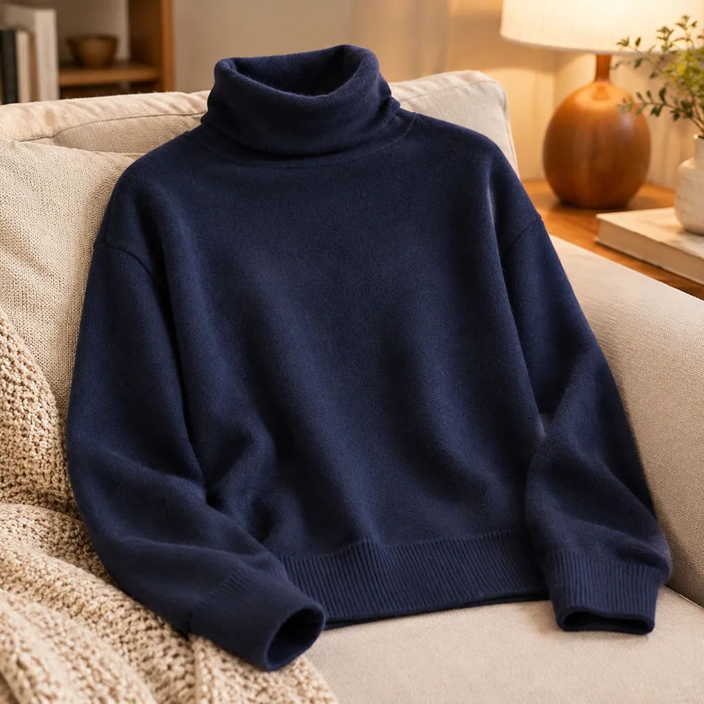 Customer photo: Wren Cashmere Rollneck worn by Merran